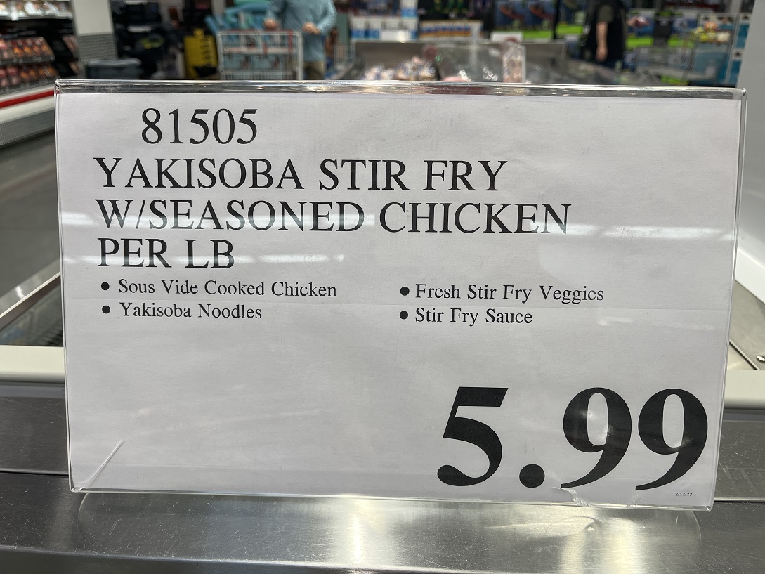 Price of Yakisoba Stir Fry at Costco
